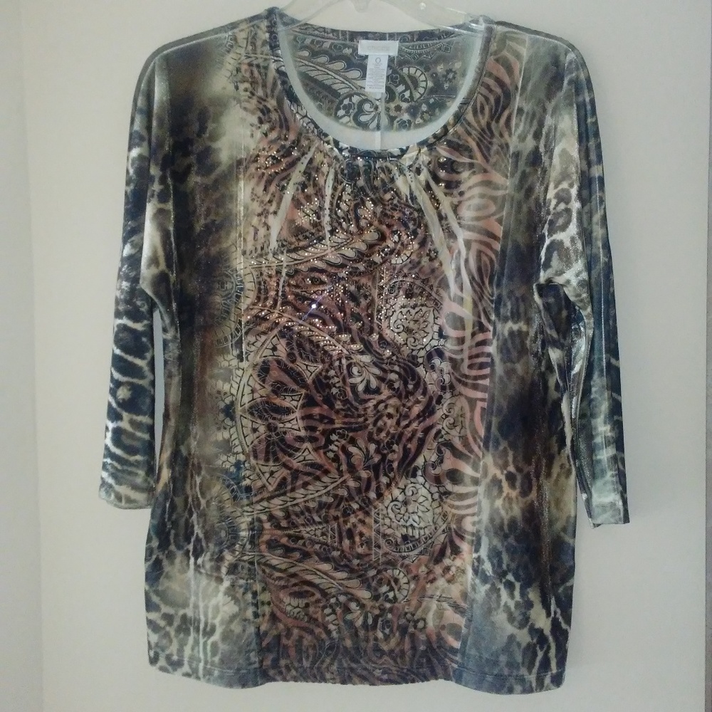 Chico's 3/4 sleeve top NWOT! Size 0